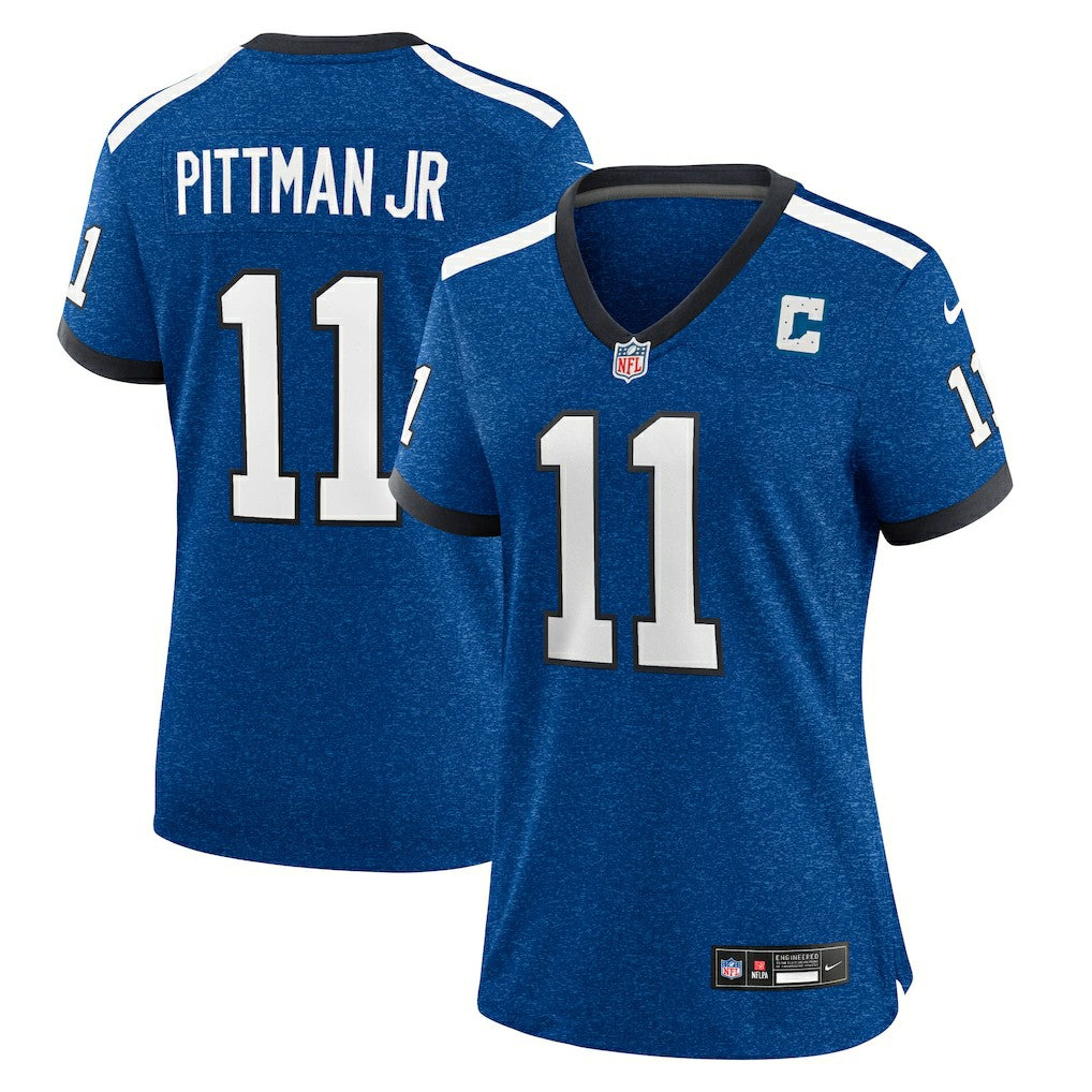 Michael Pittman Jr. Indianapolis Colts Women's Indiana Nights Alternate Game Jersey - Royal