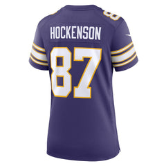 T.J. Hockenson Minnesota Vikings Women's Player Jersey - Purple