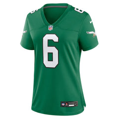 DeVonta Smith Philadelphia Eagles Women's Player Jersey - Kelly Green