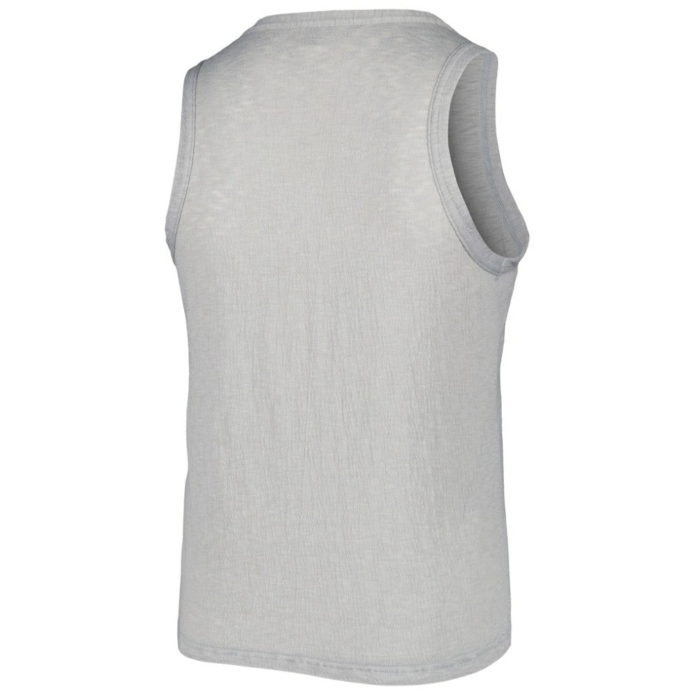 Chicago White Sox Soft as a Grape Women's Plus Size High Neck Tri-Blend Tank Top Gray
