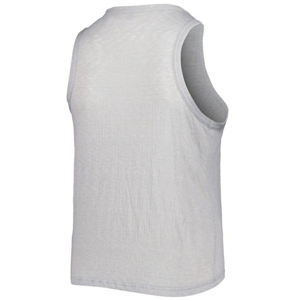 San Francisco Giants Soft as a Grape Women's Plus Size High Neck Tri-Blend Tank Top Gray