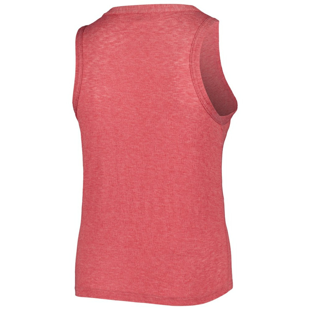 St. Louis Cardinals Soft as a Grape Women's Plus Size High Neck Tri-Blend Tank Top Red
