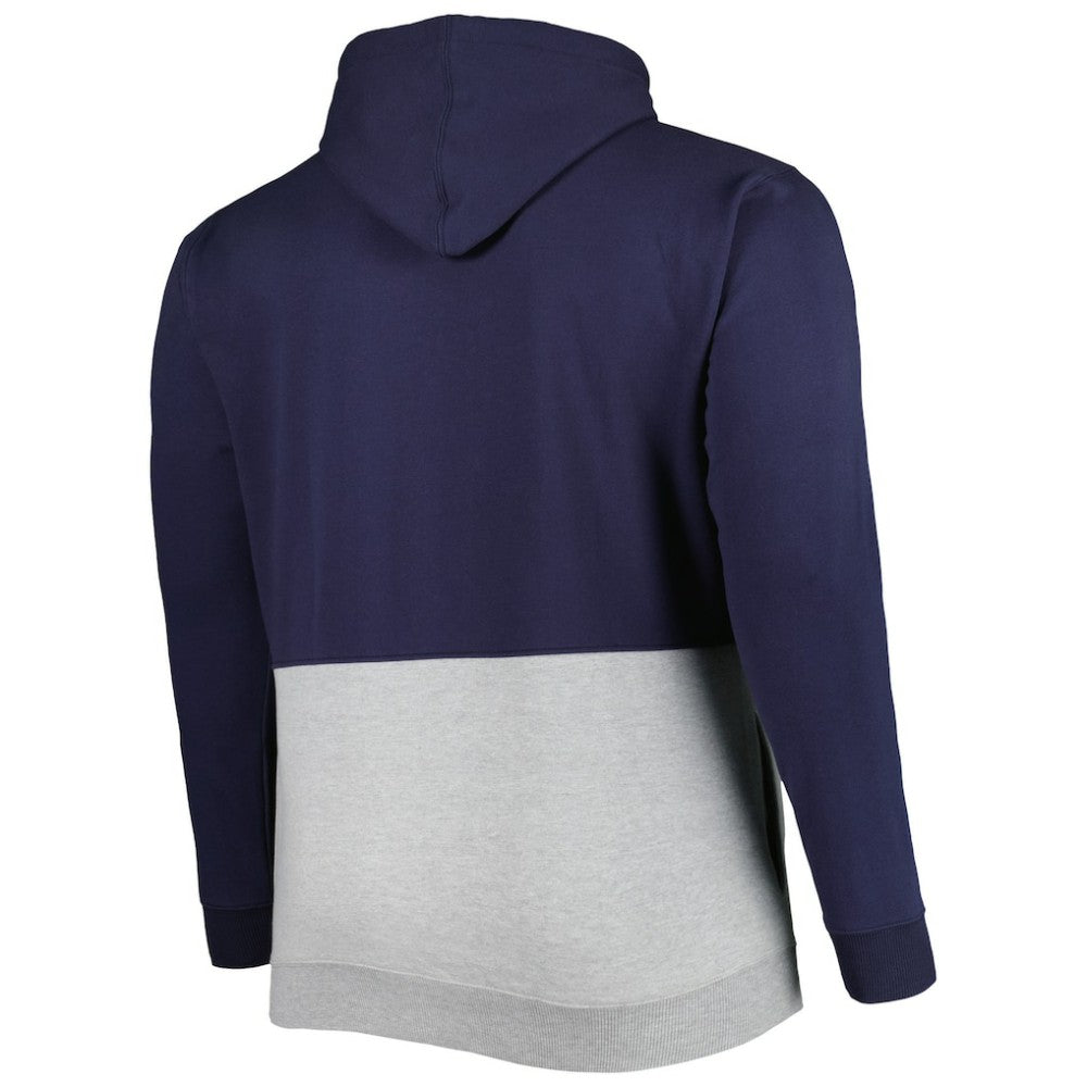 St. Louis Cardinals Big & Tall Fleece Half-Zip Hoodie Navy/White
