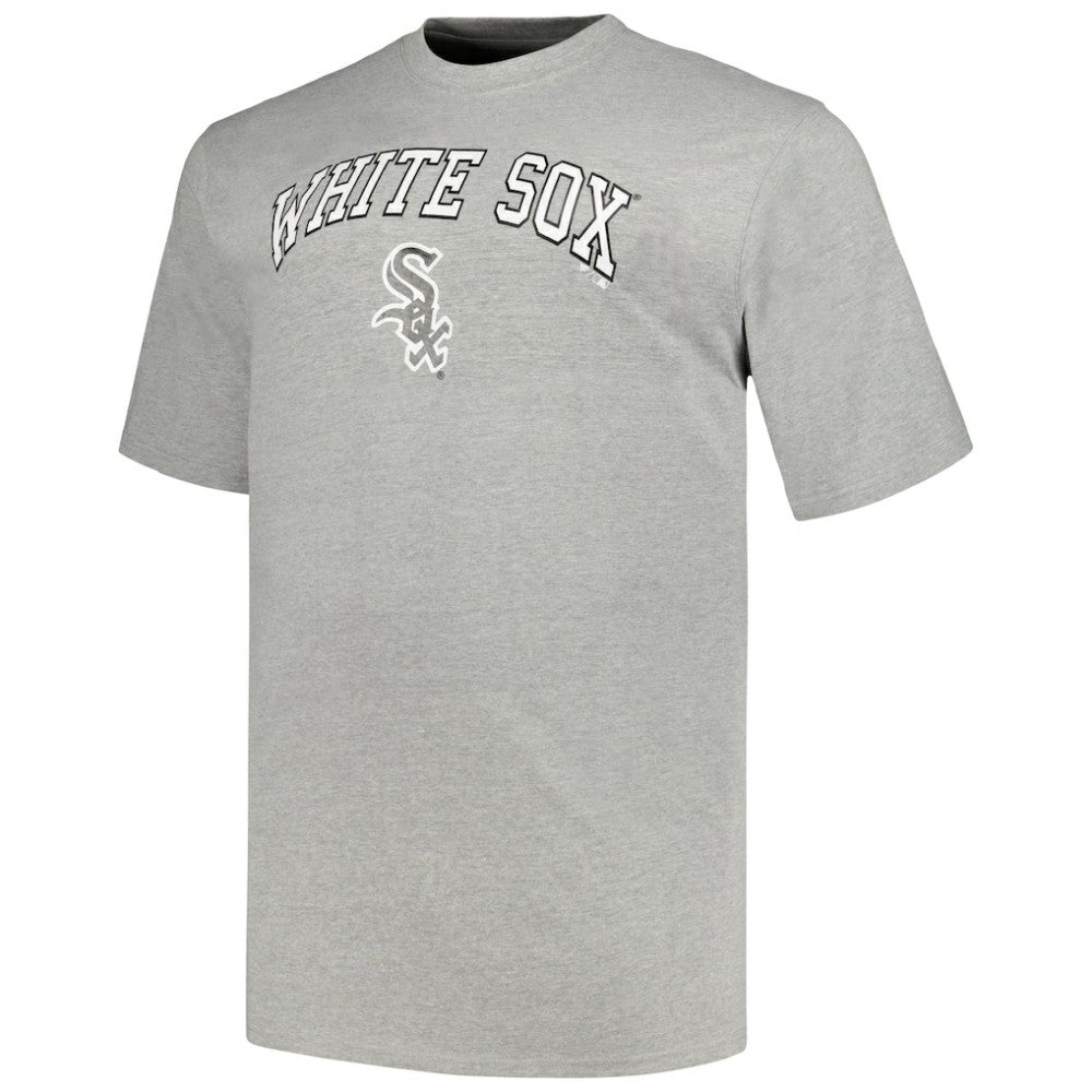 Chicago White Sox Profile Big & Tall T-Shirt Combo Pack Black/Heather Gray