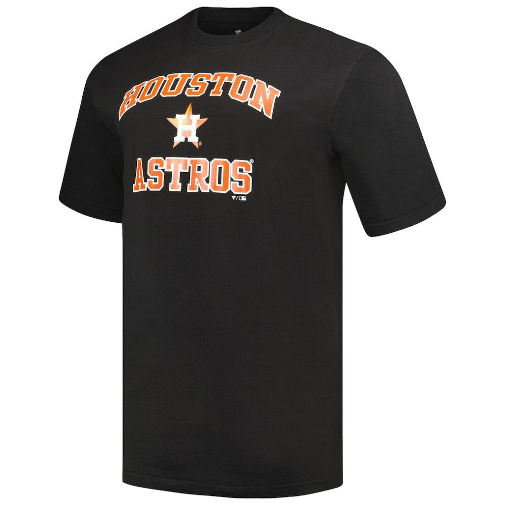 Houston Astros Profile Big & Tall T-Shirt Combo Pack Black/Heather Gray