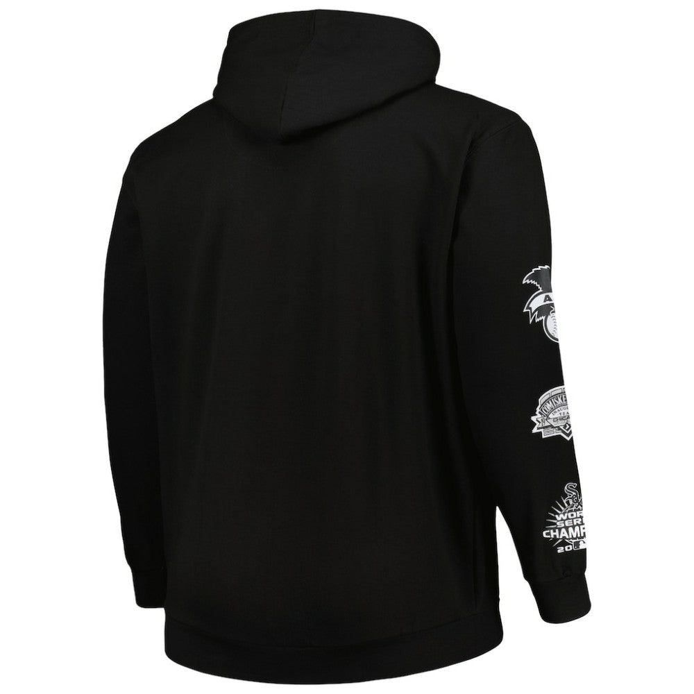 Chicago White Sox Big & Tall Fleece Pullover Hoodie Black