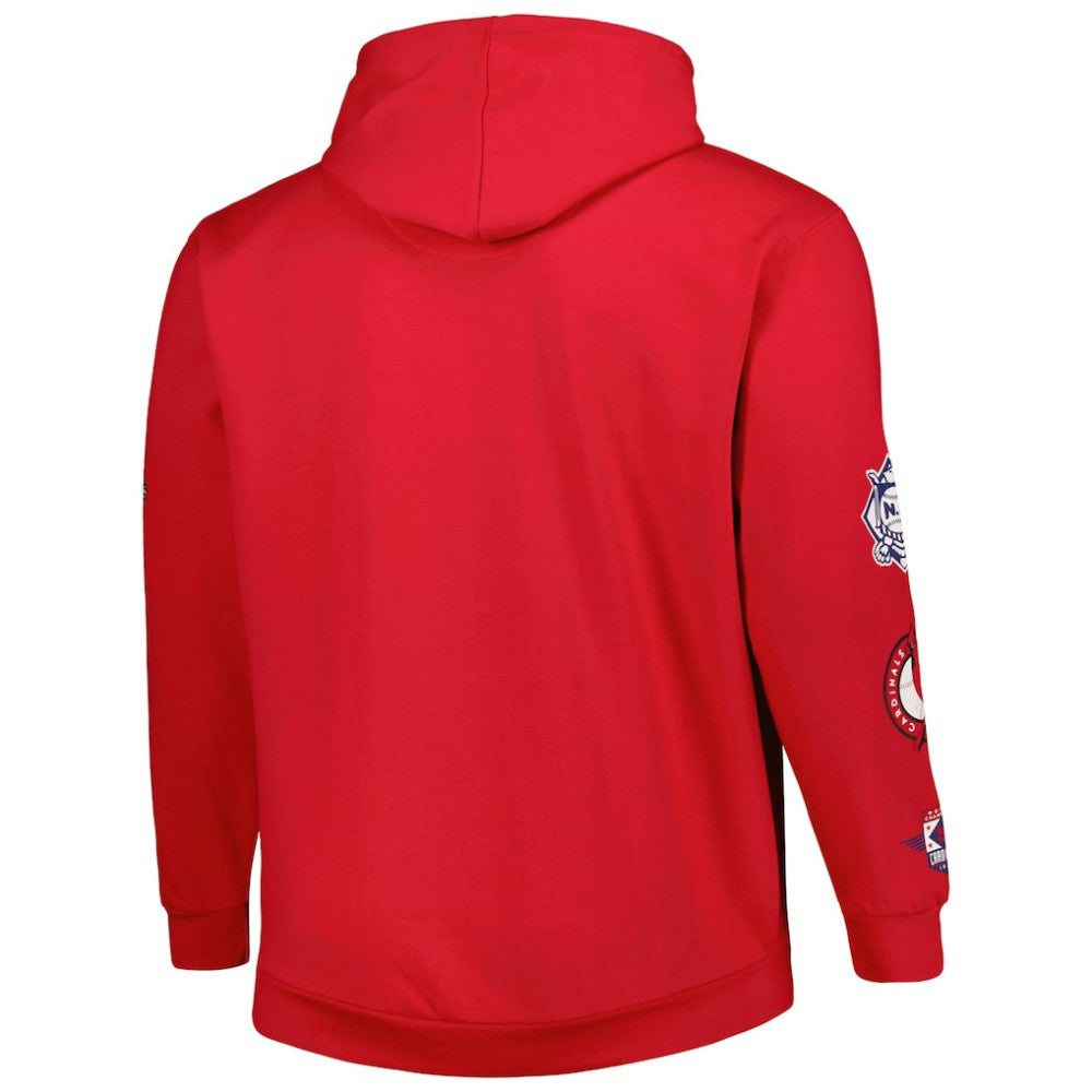 St. Louis Cardinals Big & Tall Fleece Pullover Hoodie Red