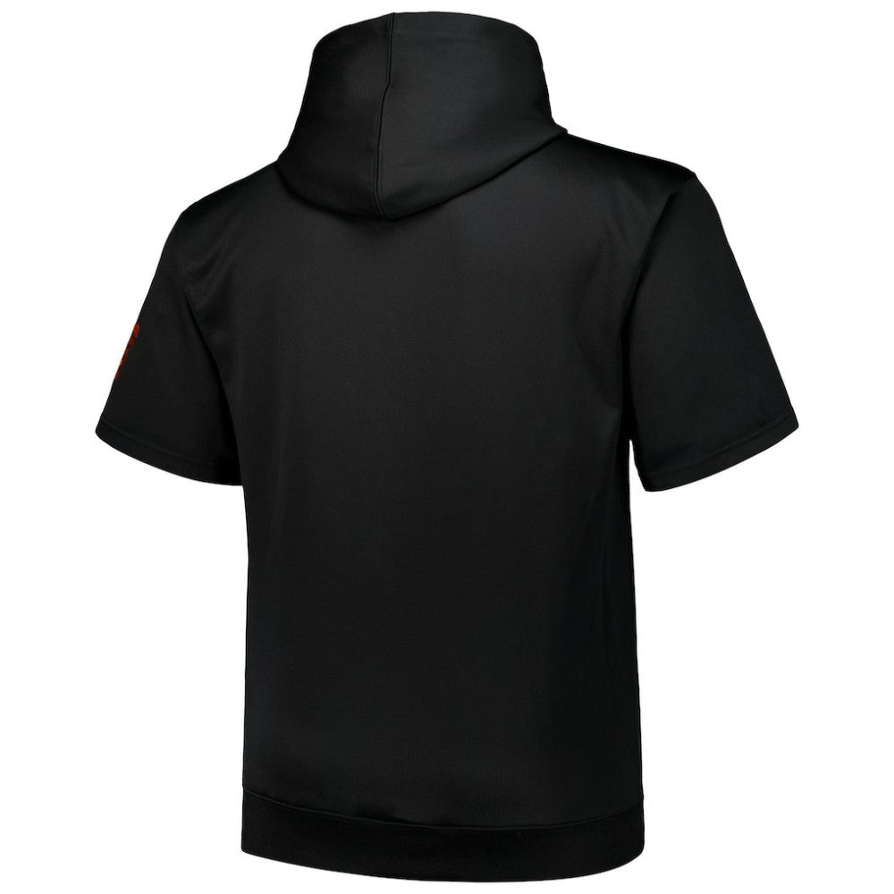 San Francisco Giants Profile Big & Tall Contrast Short Sleeve Pullover Hoodie Black