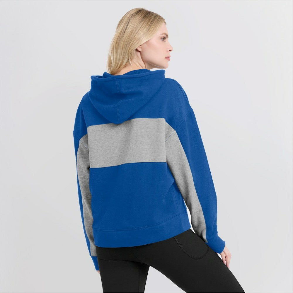 Chicago Cubs Women's Filled Stat Sheet Pullover Hoodie Royal