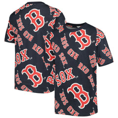 Boston Red Sox Stitches Youth Allover Team T-Shirt Navy