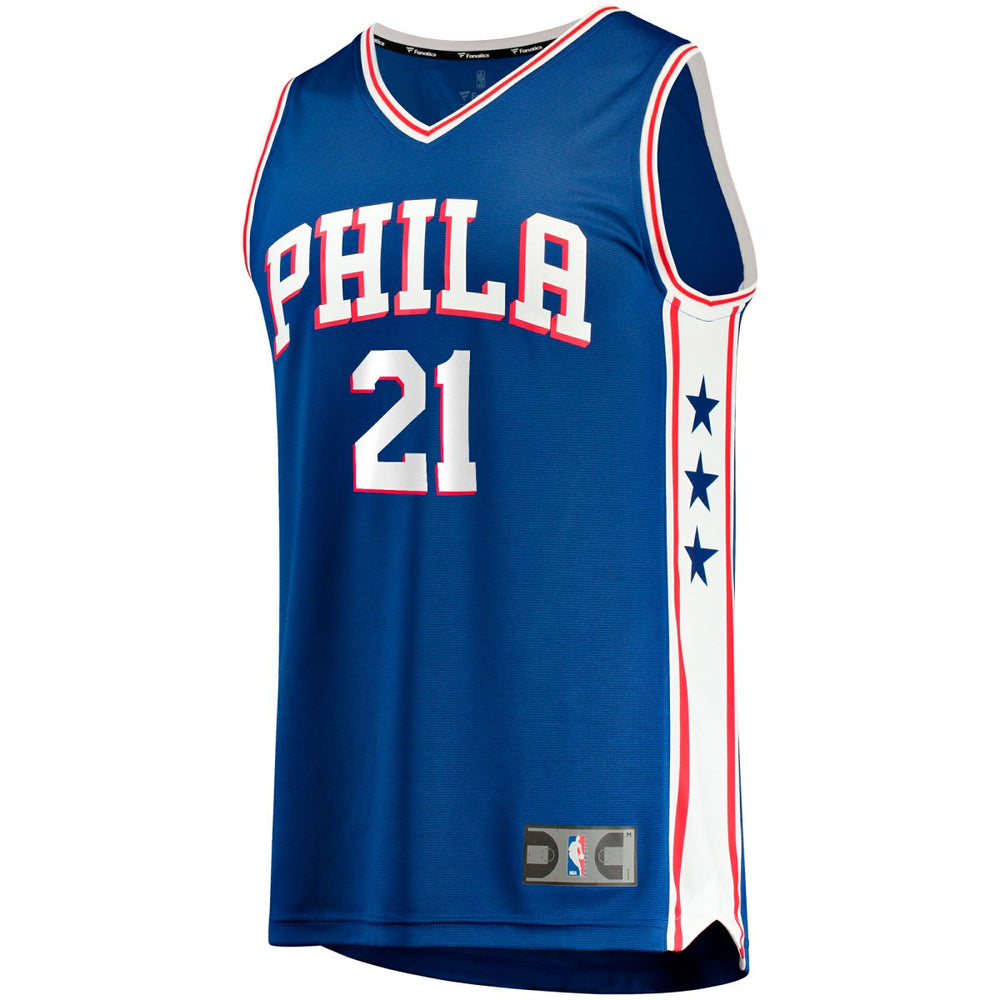 Joel Embiid Philadelphia 76ers Big & Tall Fast Break Player Jersey - Royal - Icon Edition