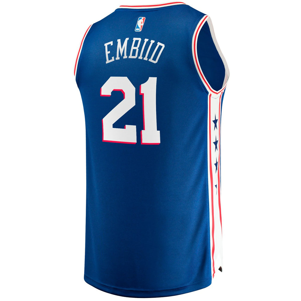 Joel Embiid Philadelphia 76ers Big & Tall Fast Break Player Jersey - Royal - Icon Edition