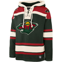 Kirill Kaprizov Minnesota Wild '47 Player Name & Number Lacer Pullover Hoodie Green