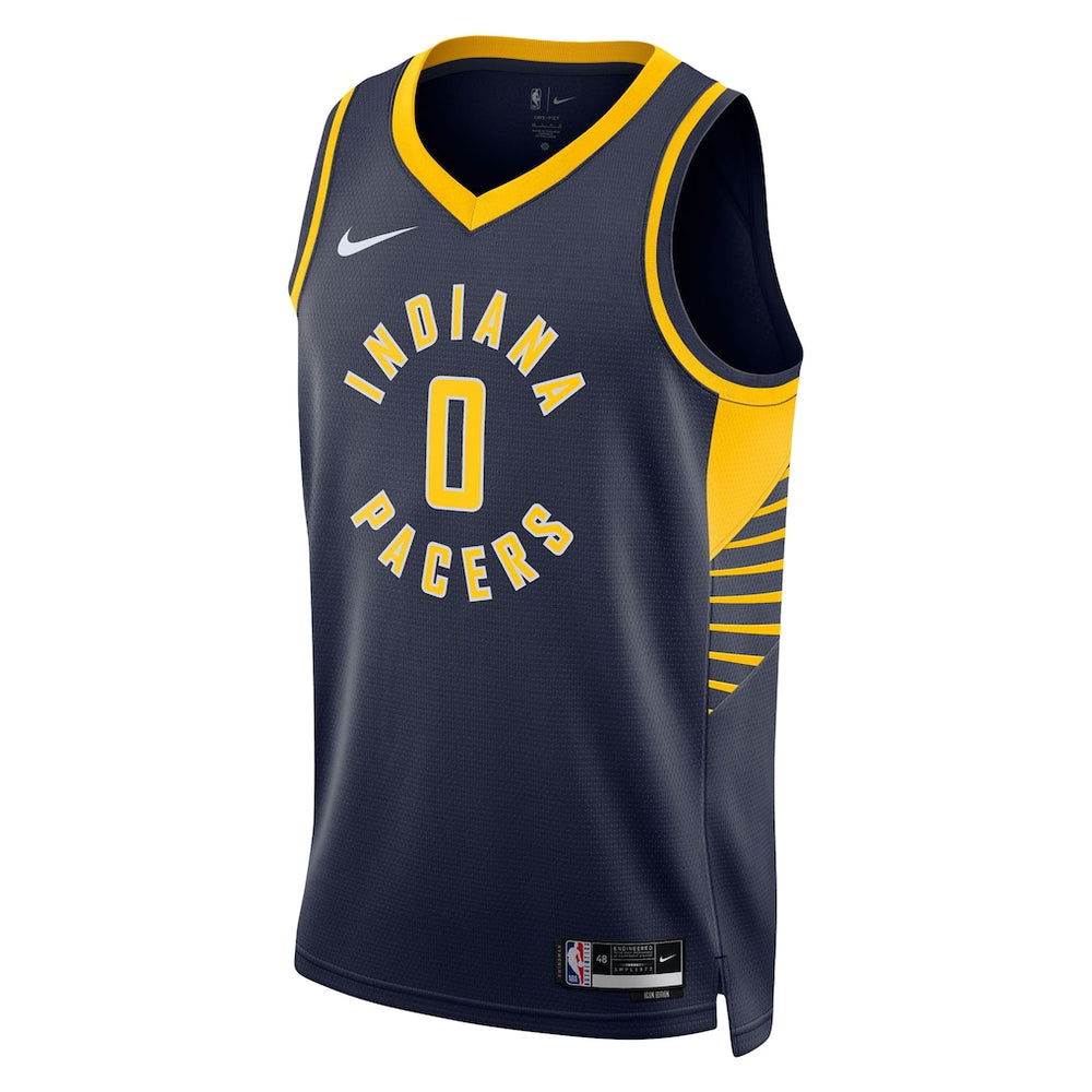 Tyrese Haliburton Indiana Pacers Unisex Swingman Jersey - Icon Edition - Navy