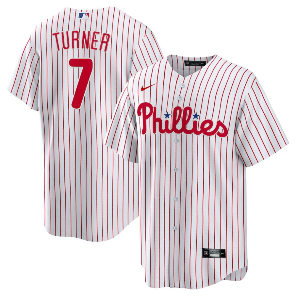 Trea Turner Philadelphia Phillies Home Replica Player Jersey White | Nike