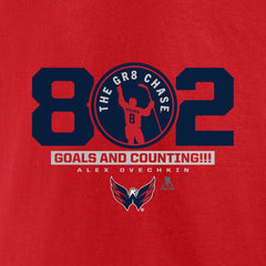 Alexander Ovechkin Washington Capitals Fanatics The Gr8 Chase T-Shirt Red