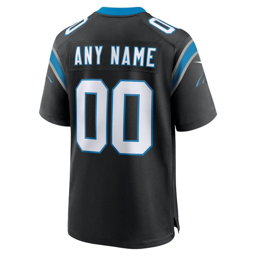 Carolina Panthers Custom Game Jersey - Black