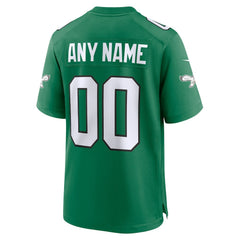 Philadelphia Eagles Alternate Custom Game Jersey - Kelly Green