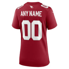 Arizona Cardinals Women's Custom Game Jersey - Cardinal