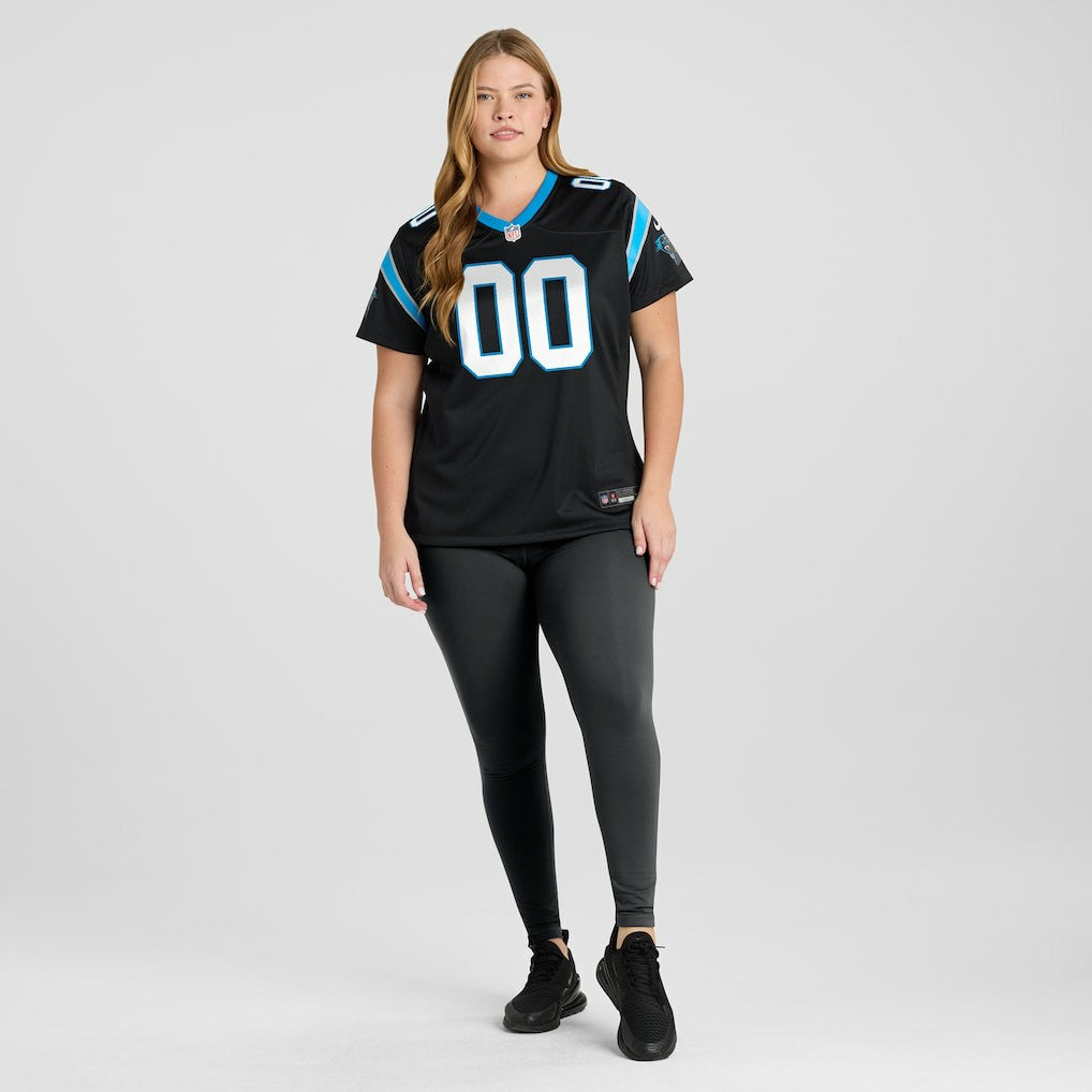 Carolina Panthers Women's Custom Game Jersey - Black