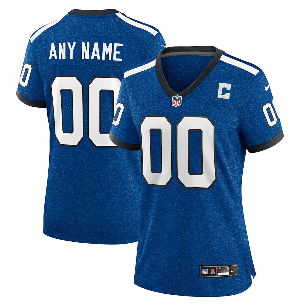 Indianapolis Colts Women's Indiana Nights Alternate Custom Game Jersey - Royal