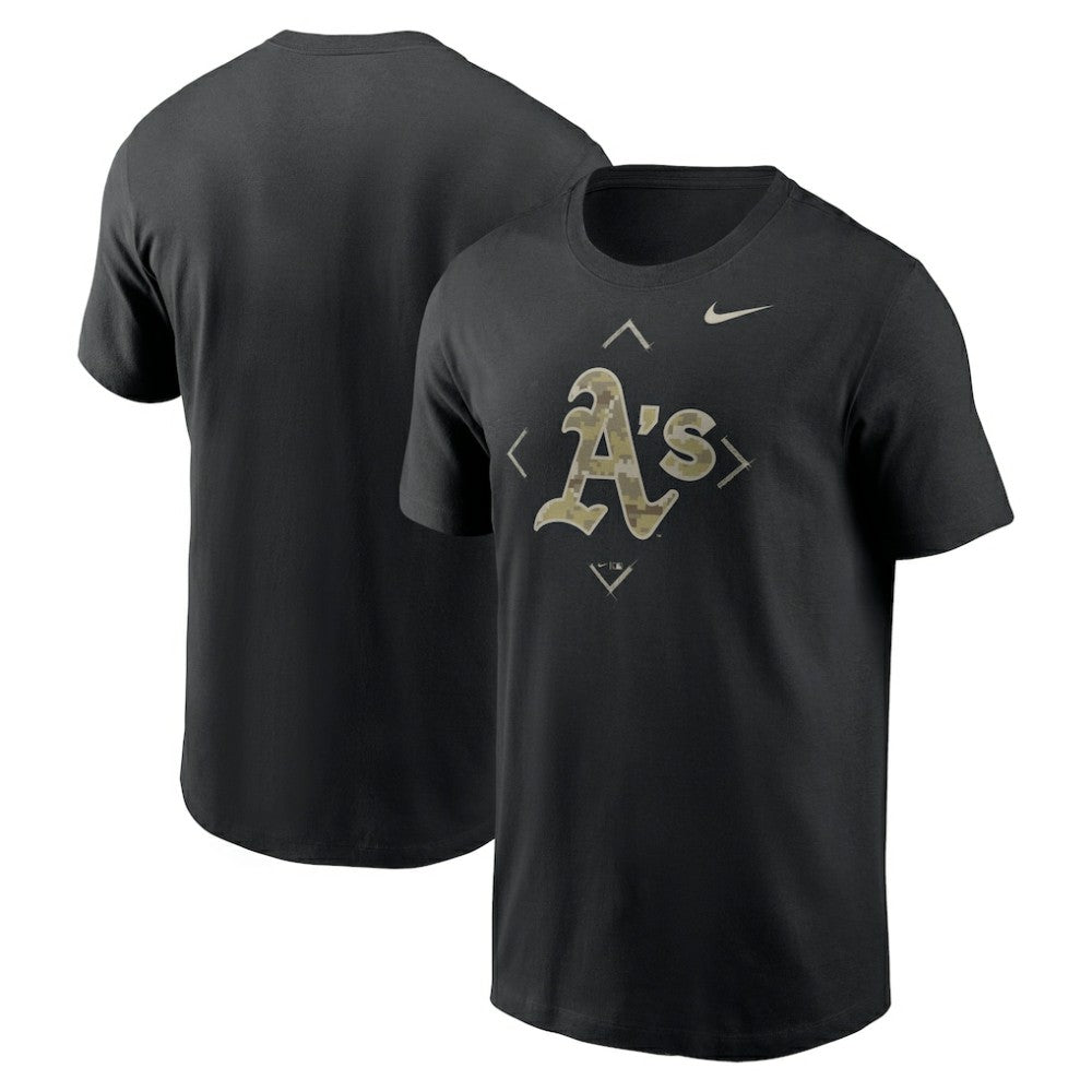 Athletics Camo Logo T-Shirt Black | Nike