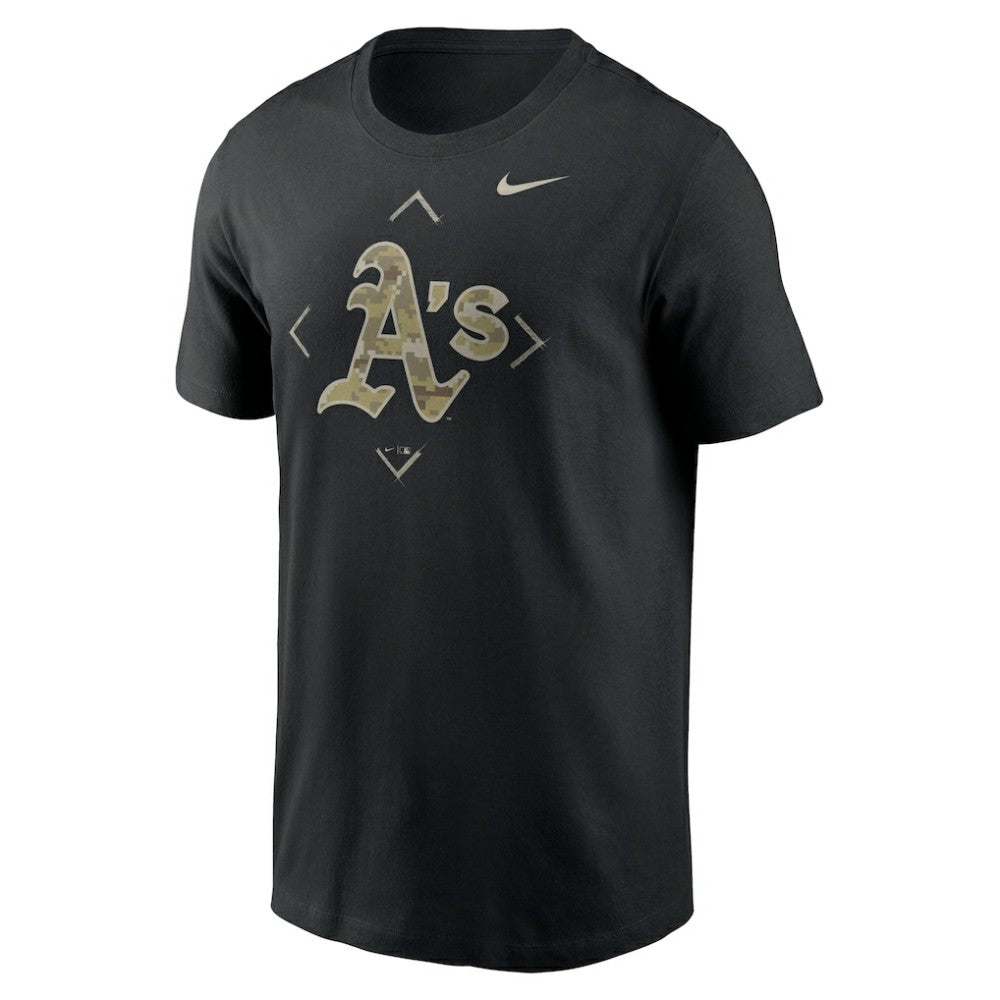 Athletics Camo Logo T-Shirt Black | Nike