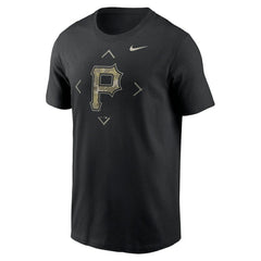 Pittsburgh Pirates Camo Logo T-Shirt Black | Nike
