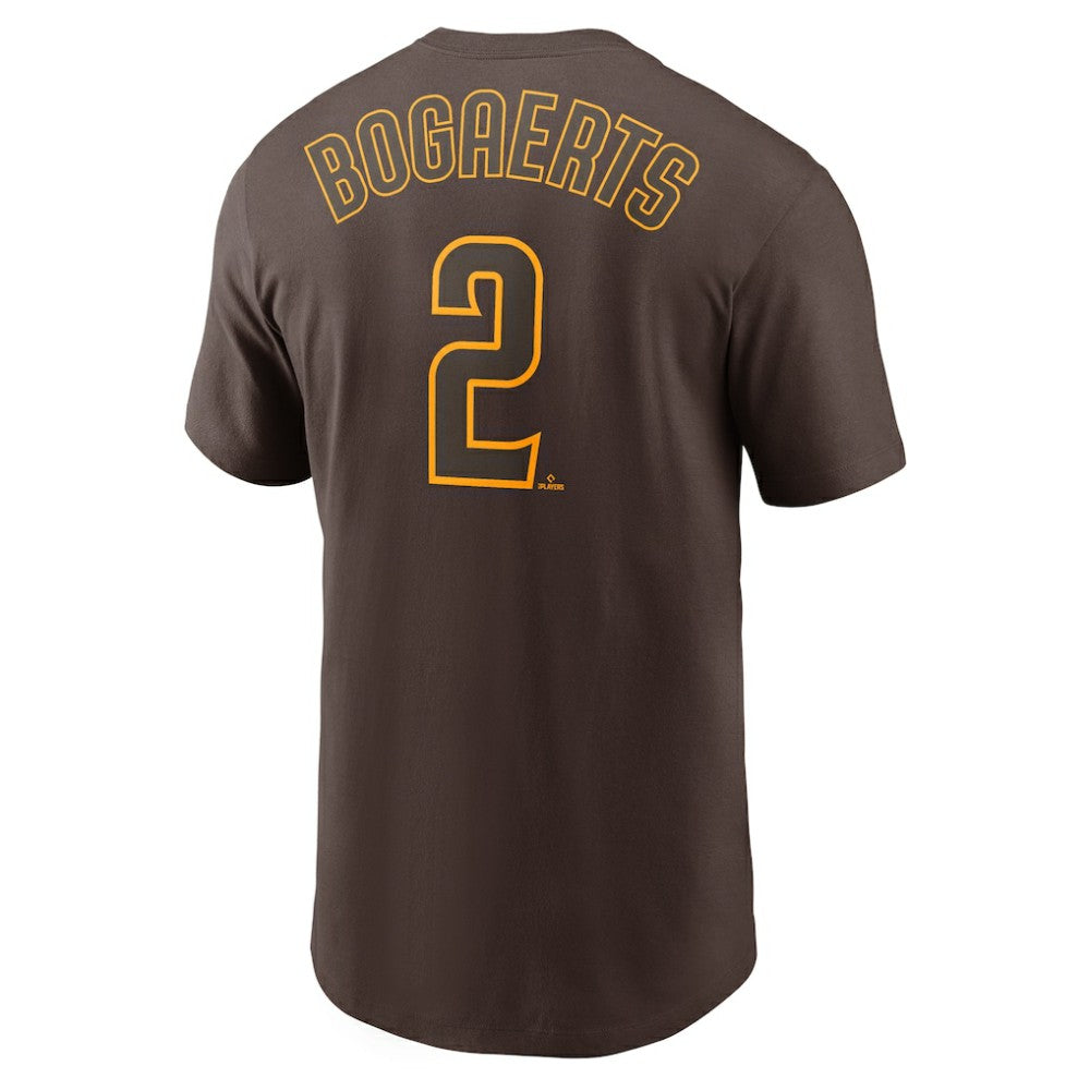Xander Bogaerts San Diego Padres Name & Number T-Shirt Brown | Nike