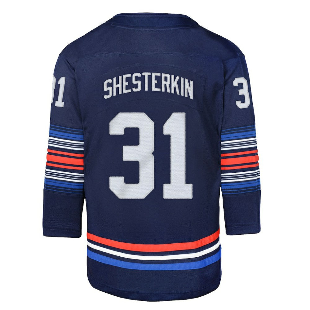 Igor Shesterkin New York Rangers Youth Alternate Premier Player Jersey Navy