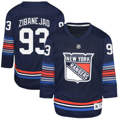 Mika Zibanejad New York Rangers Youth Alternate Replica Player Jersey Navy