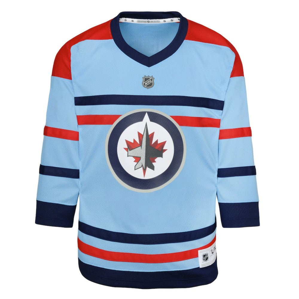 Winnipeg Jets Youth Anniversary Replica Jersey Light Blue