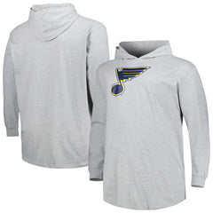 St. Louis Blues Big & Tall Pullover Hoodie Heather Gray