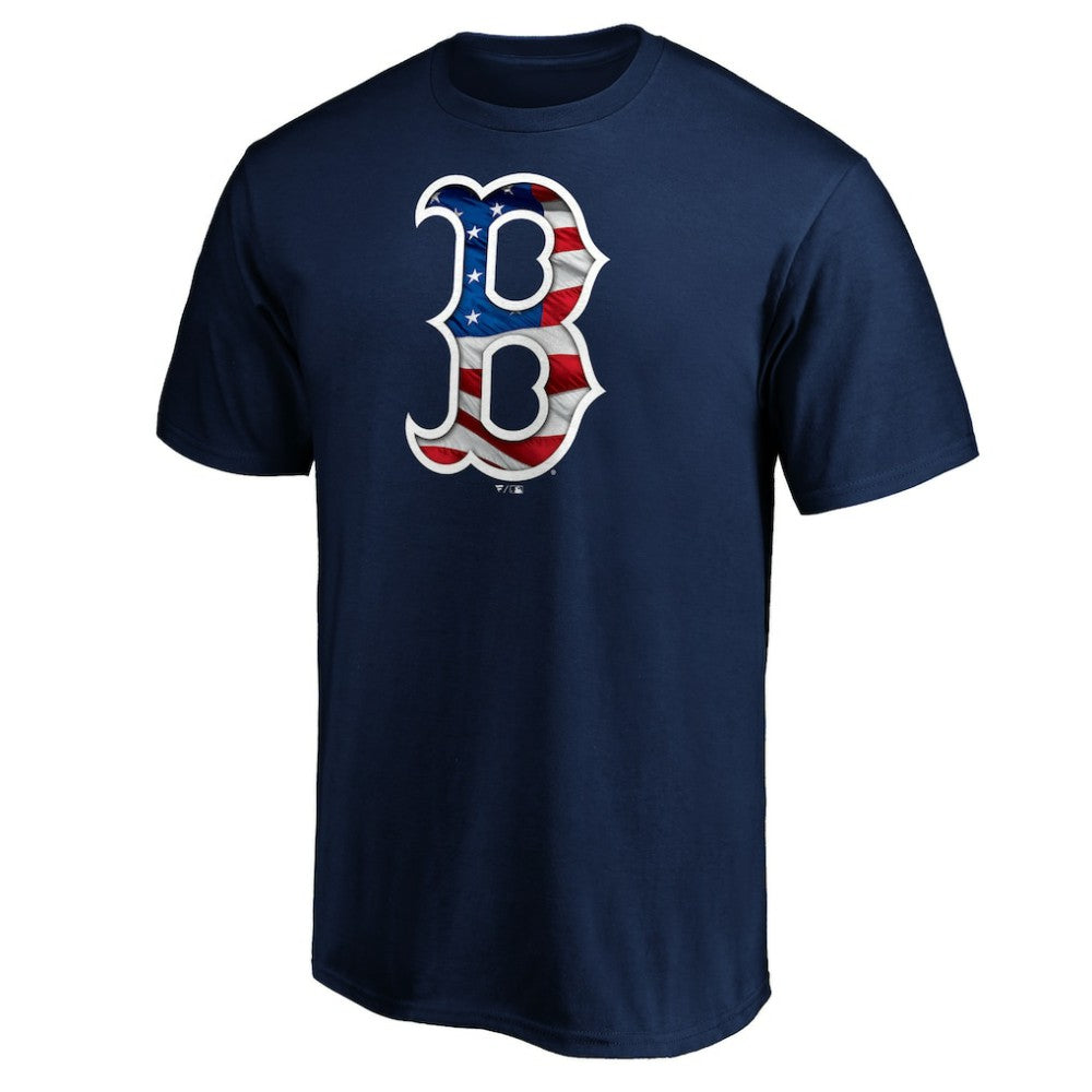 Boston Red Sox Team Banner Wave T-Shirt Navy