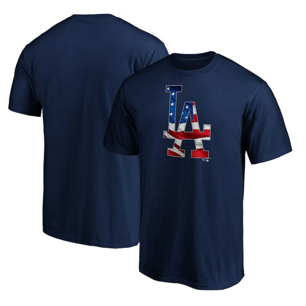 Los Angeles Dodgers Team Banner Wave T-Shirt Navy