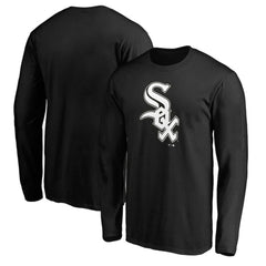 Chicago White Sox Team Official Logo Long Sleeve T-Shirt Black