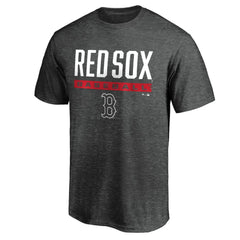 Boston Red Sox Team Win Stripe T-Shirt Charcoal