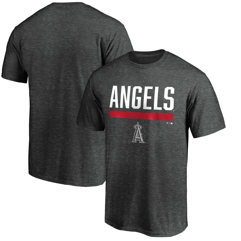 Los Angeles Angels Team Win Stripe T-Shirt Charcoal