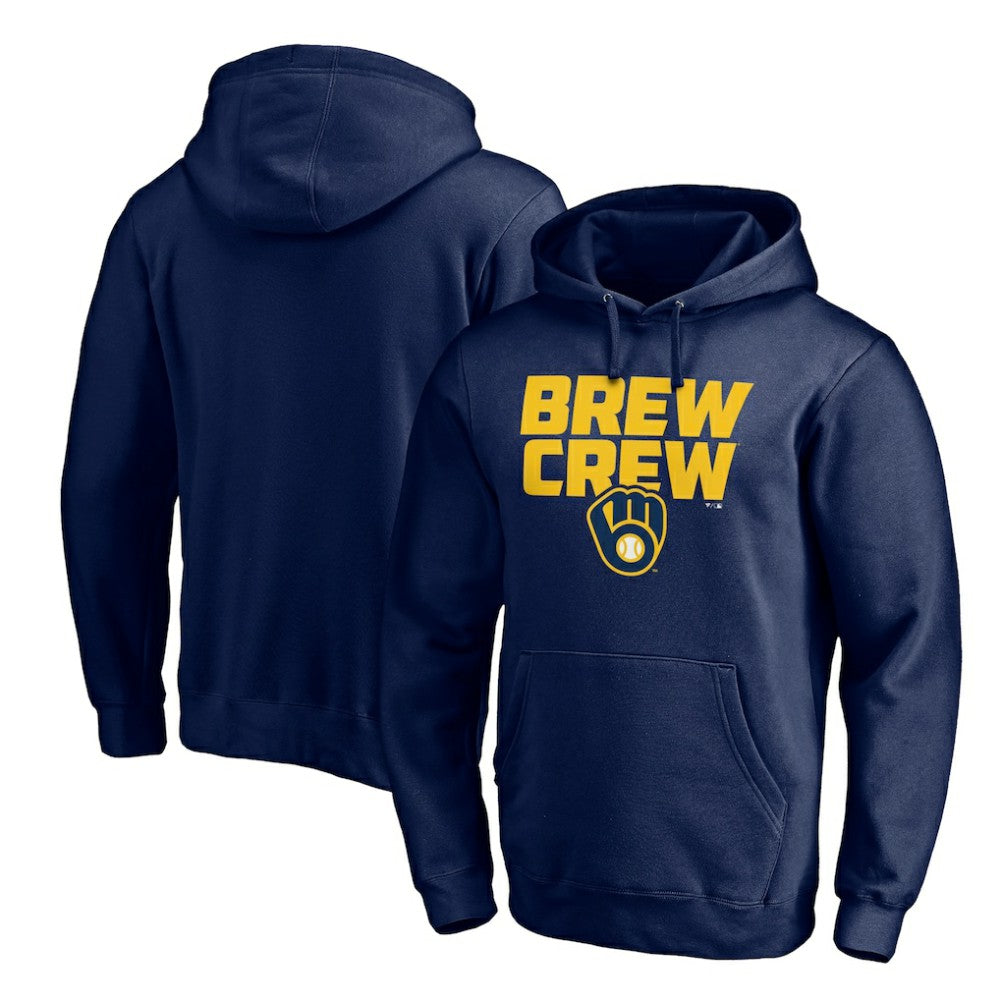 Milwaukee Brewers Team Hometown Collection The Crew Pullover Hoodie Navy