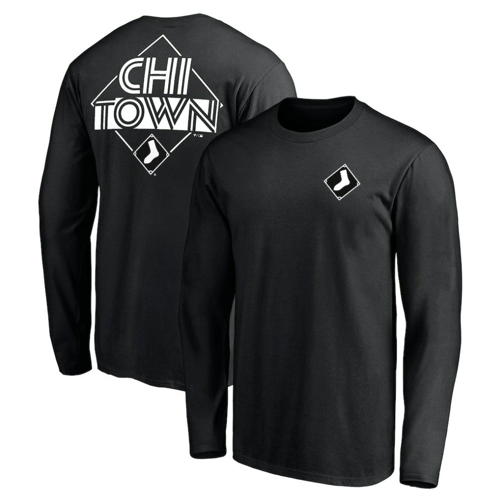 Chicago White Sox Team Hometown Collection Chi Town Long Sleeve T-Shirt Black