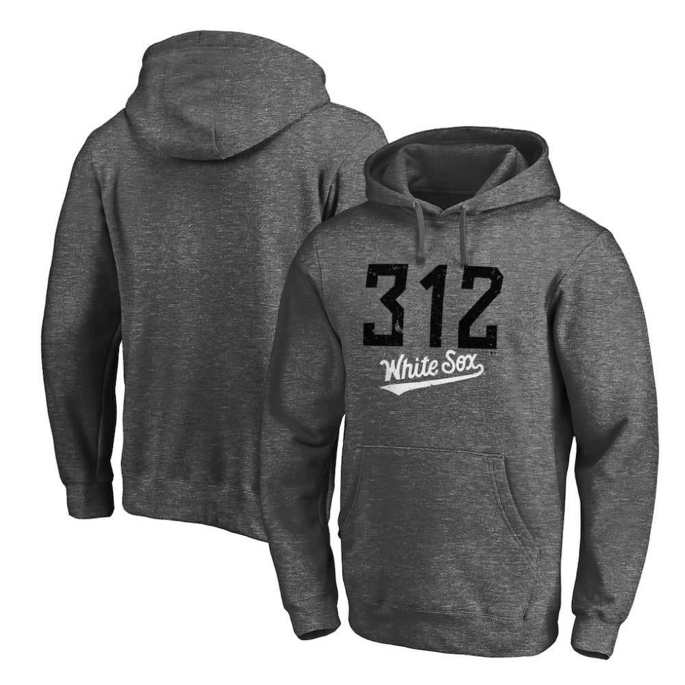Chicago White Sox Team Hometown Collection The 312 Pullover Hoodie Charcoal