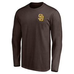 San Diego Padres Team Hometown Collection Palm Sunset Long Sleeve T-Shirt Brown