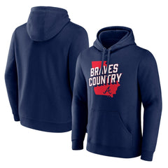 Atlanta Braves Team Country Pullover Hoodie Navy