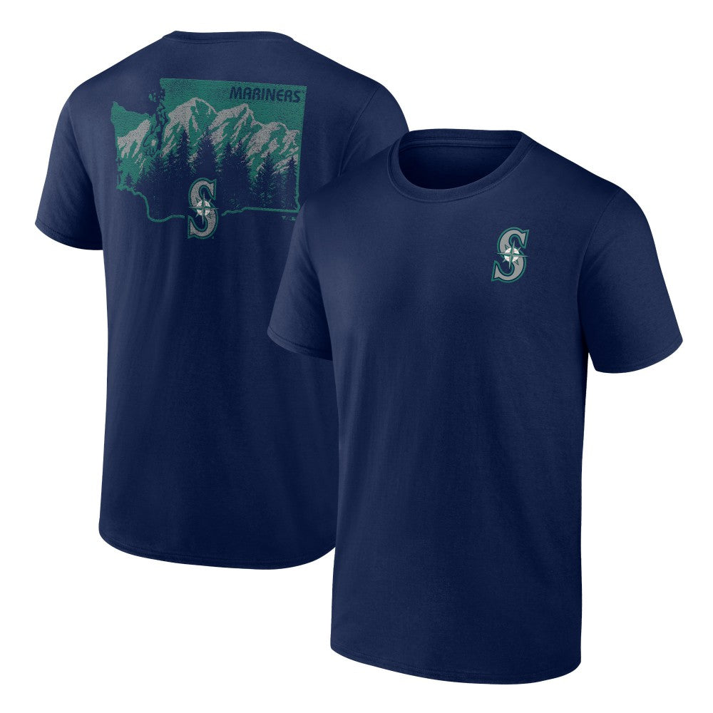 Seattle Mariners Team Hometown Collection Washington State T-Shirt Navy