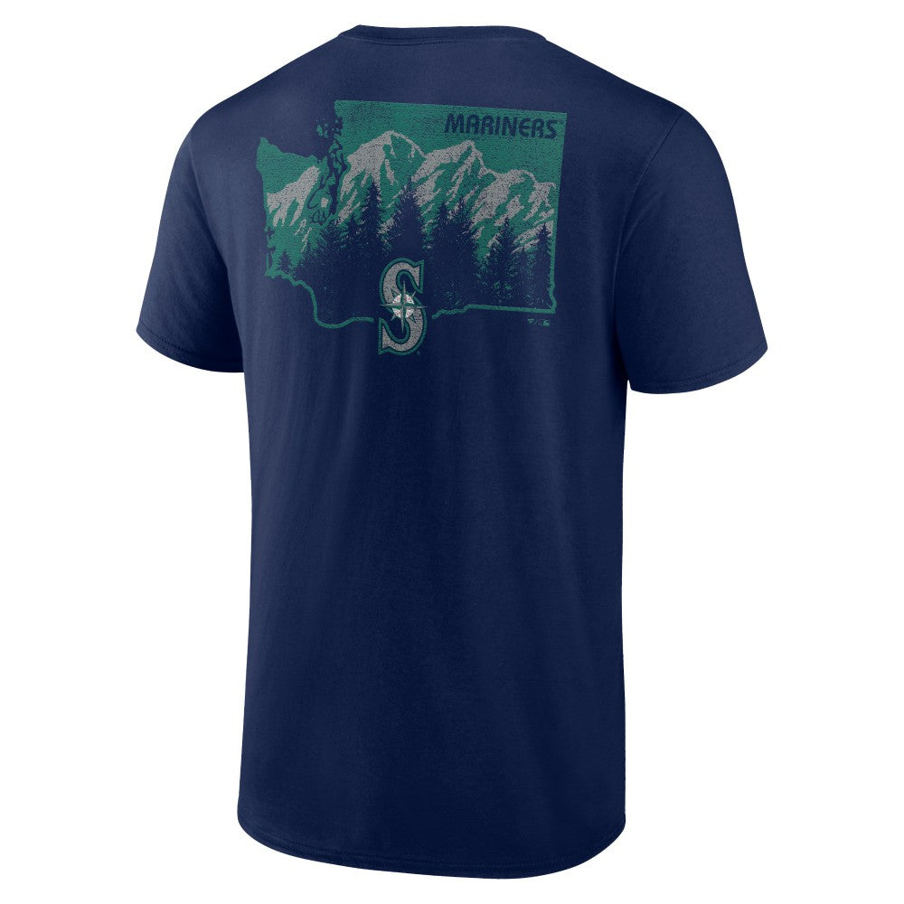 Seattle Mariners Team Hometown Collection Washington State T-Shirt Navy