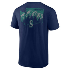Seattle Mariners Team Hometown Collection Washington State T-Shirt Navy