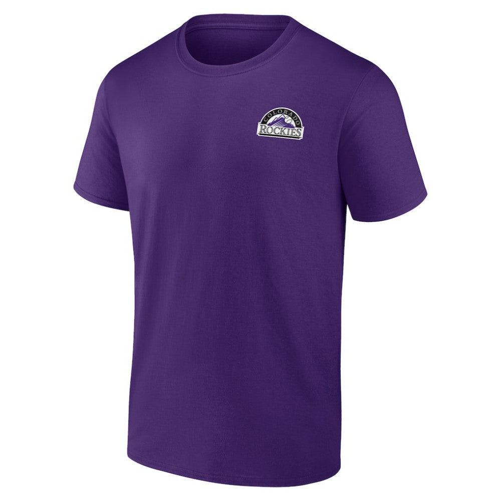 Colorado Rockies Team Hometown Collection Mile High Back T-Shirt Purple