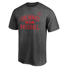 Cincinnati Reds Team Primary Pill T-Shirt Charcoal