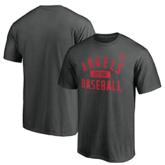 Los Angeles Angels Team Primary Pill T-Shirt Charcoal