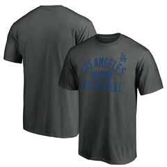 Los Angeles Dodgers Team Primary Pill T-Shirt Charcoal